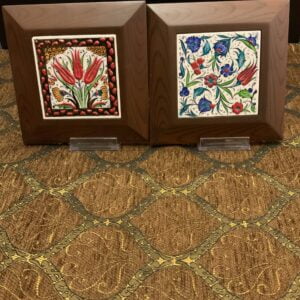 Ceramic Frame (10x10) - Designer With wooden frame